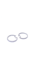 Inside-out Diamond Hoop Earrings