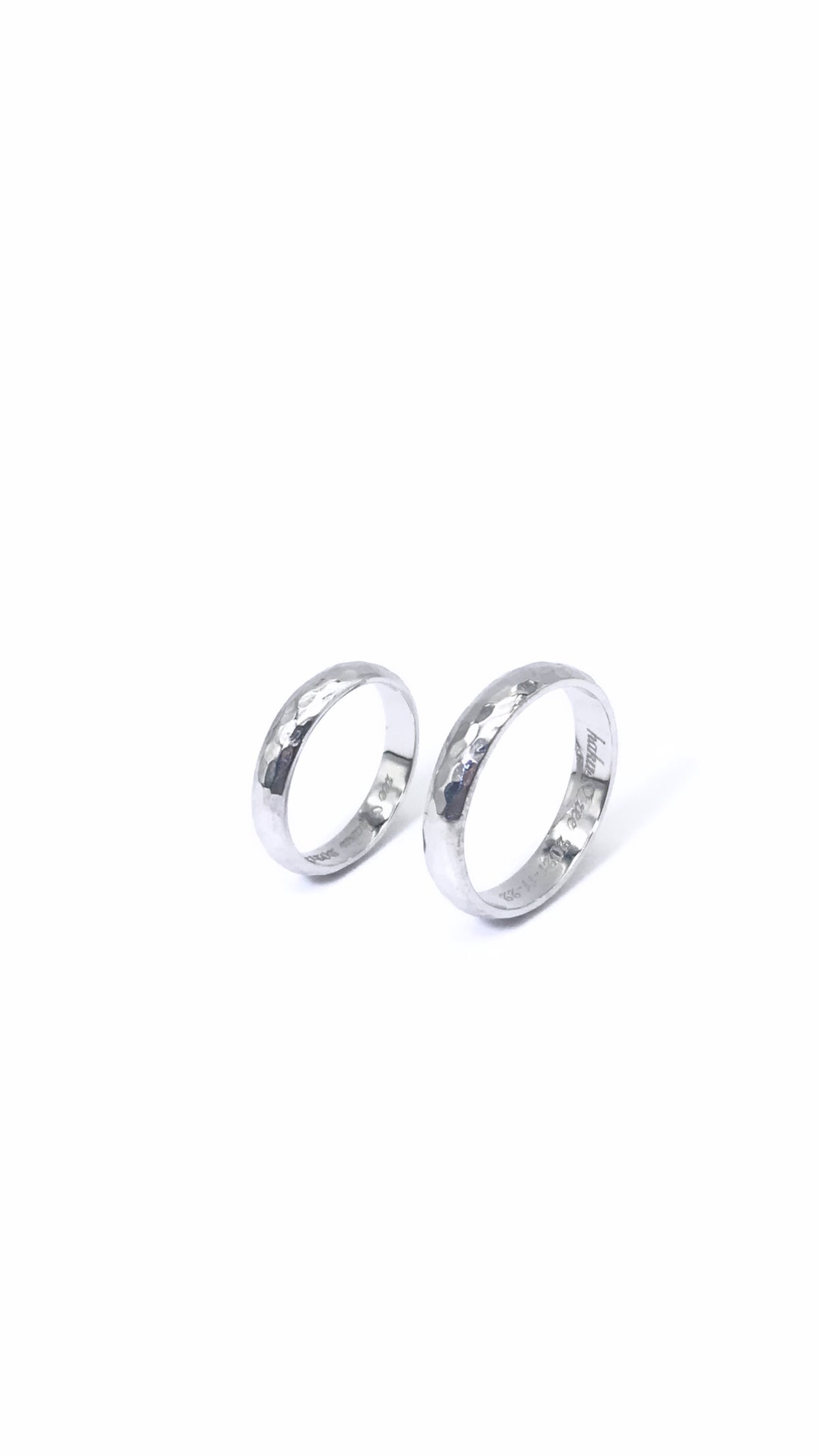 Hammered Comfort Fit Wedding Rings