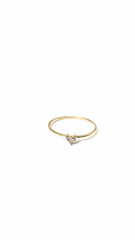 Dainty Diamond Heart Ring