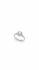 Diamond Micropave Engagement Ring