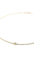 Dainty Round Diamond Necklace