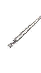 Dainty Round Diamond Necklace with Bail