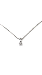 Dainty Round Diamond Necklace with Bail