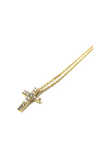 Studded Cross Necklace