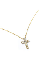 Studded Cross Necklace