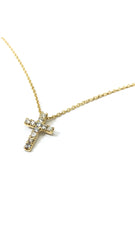 Studded Cross Necklace